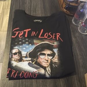 Grunt Style Black Tee with freedom graphic